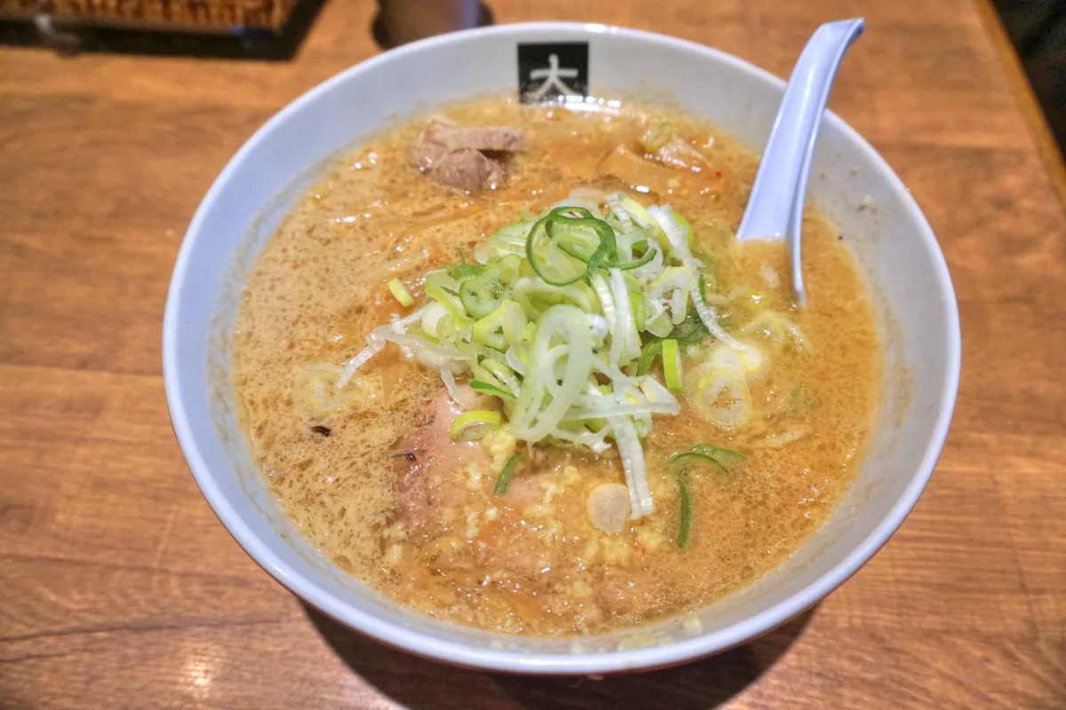 Miso ramen at Ooshima in Funabori
